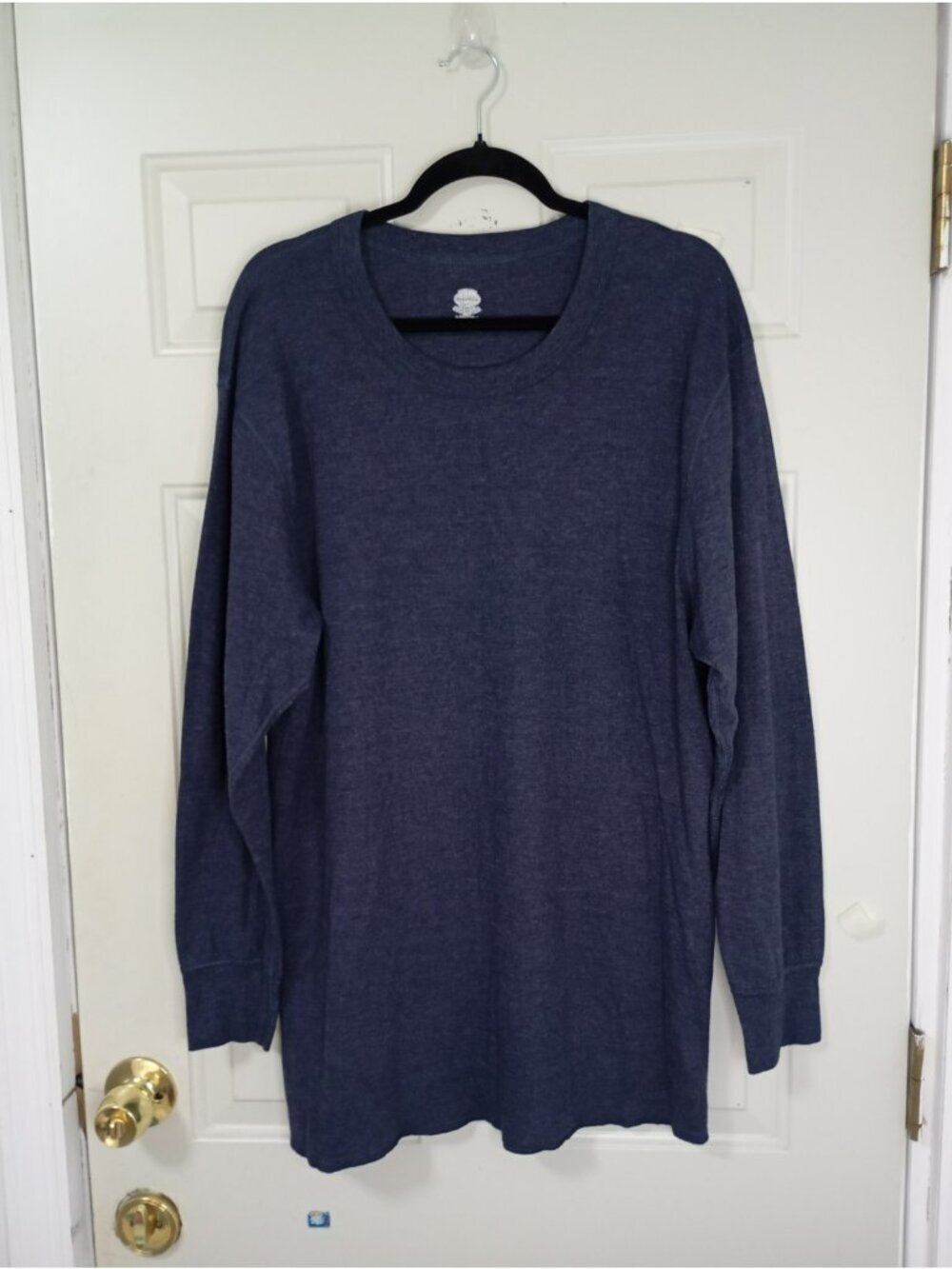 Vintage Duofold Men's Size 2X Navy Blue Long Sleeve Base Layer Thermal Shirt Top
